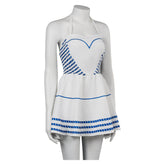 2023 Barbie Movie Margot Robbie Barbie Blue Dress Outfits Halloween Carnival Suit Cosplay Costume